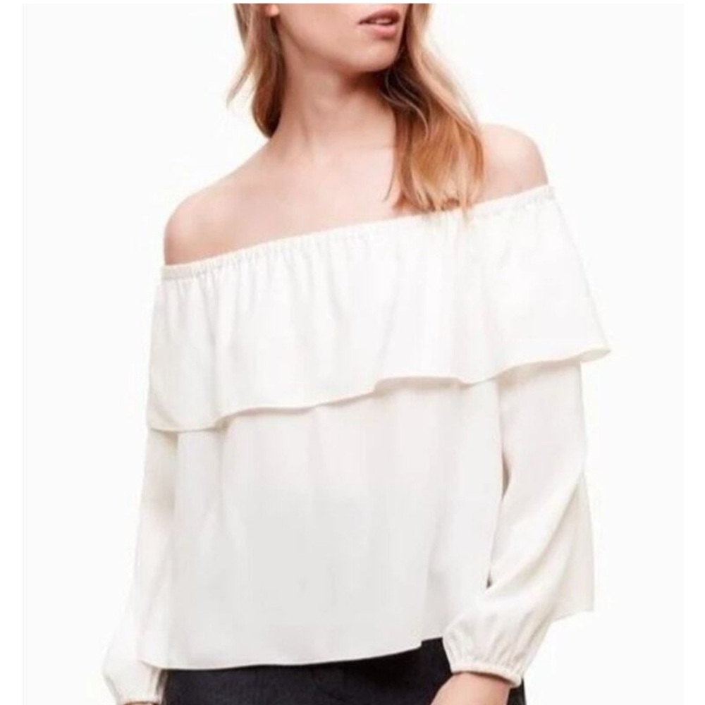 Wilfred Morel Off-shoulder White Blouse (Size S)